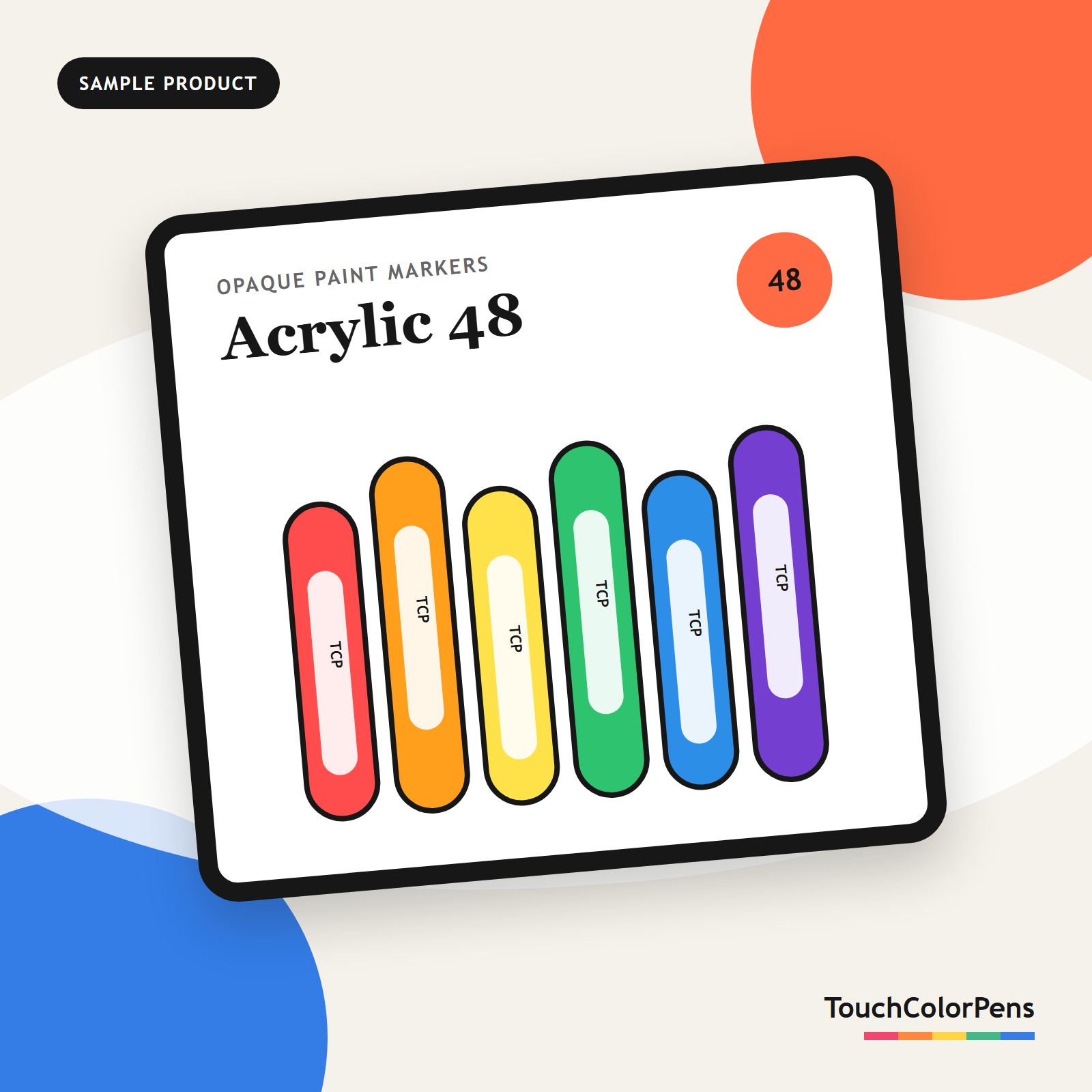Acrylic 48 Paint Marker Collection