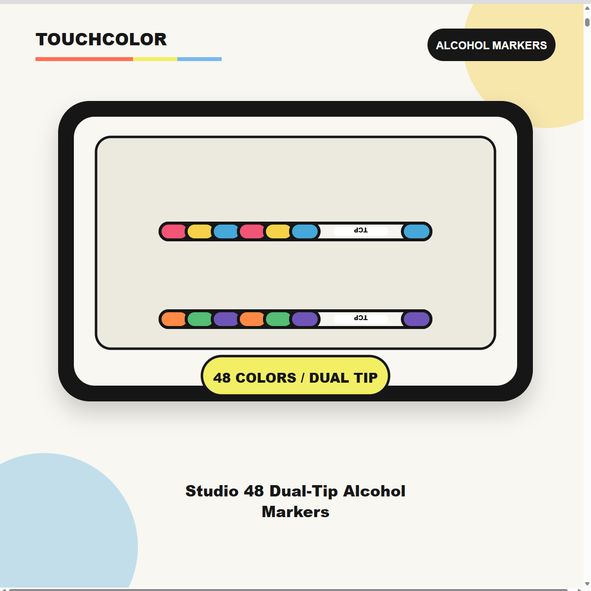 Studio 48 Dual-Tip Alcohol Markers product image