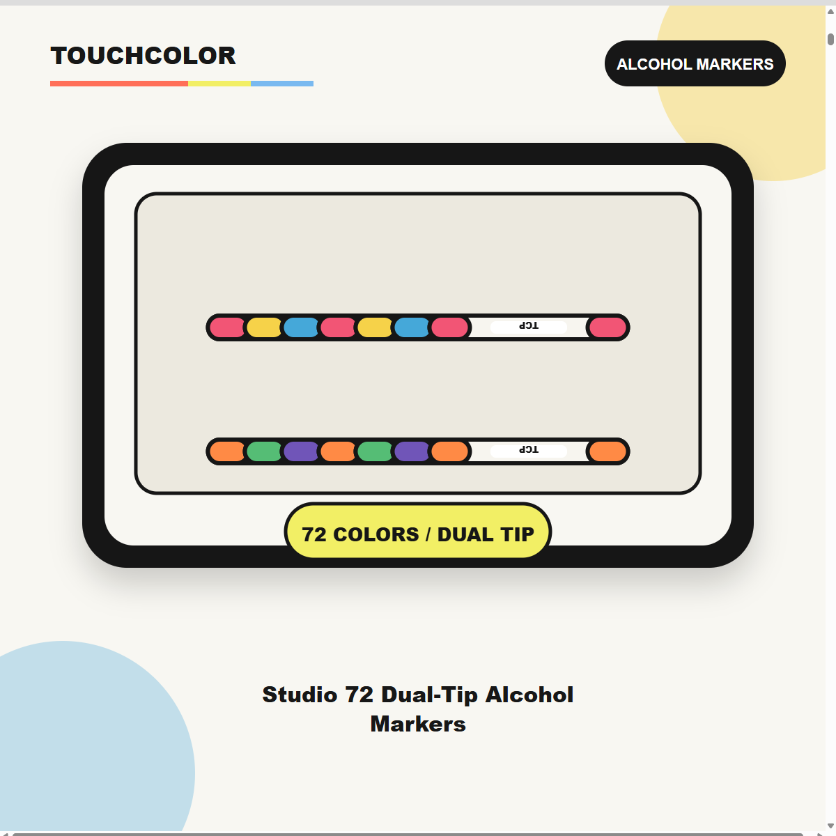 Studio 72 Dual-Tip Alcohol Markers product image