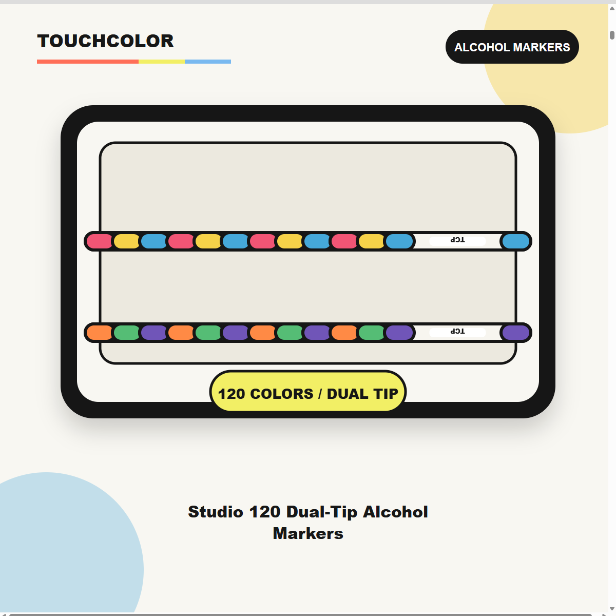 Studio 120 Dual-Tip Alcohol Markers product image
