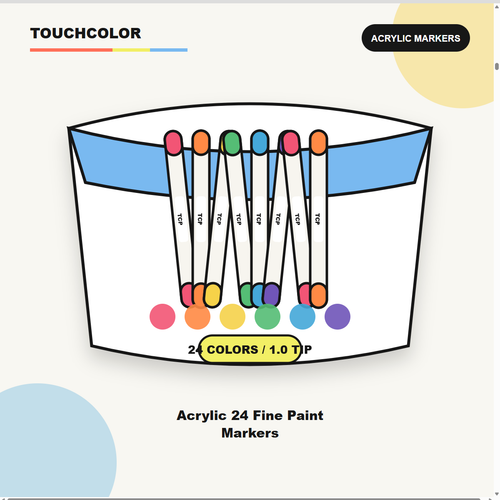 Acrylic 24 Fine Paint Markers product image