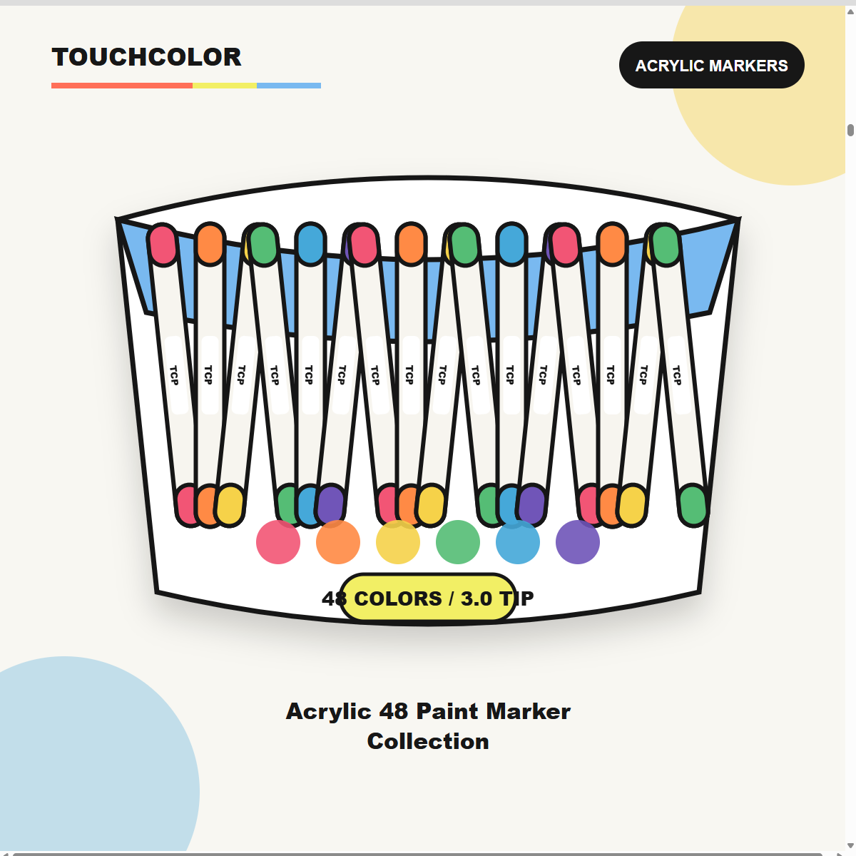 Acrylic 48 Paint Marker Collection product image