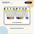 Manga 36 Color Brush Pens product image
