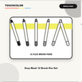 Gray Wash 12 Brush Pen Set product image