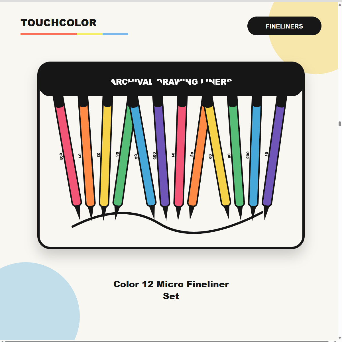 Color 12 Micro Fineliner Set product image