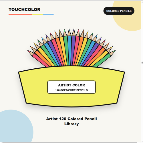 Artist 120 Colored Pencil Library product image