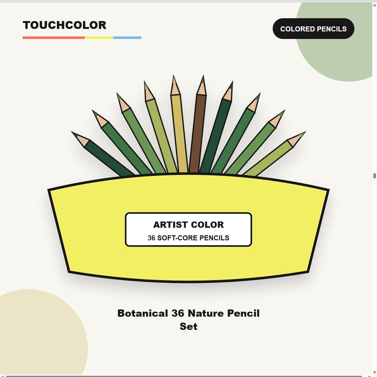Botanical 36 Nature Pencil Set product image