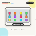 Neon 12 Watercolor Palette product image
