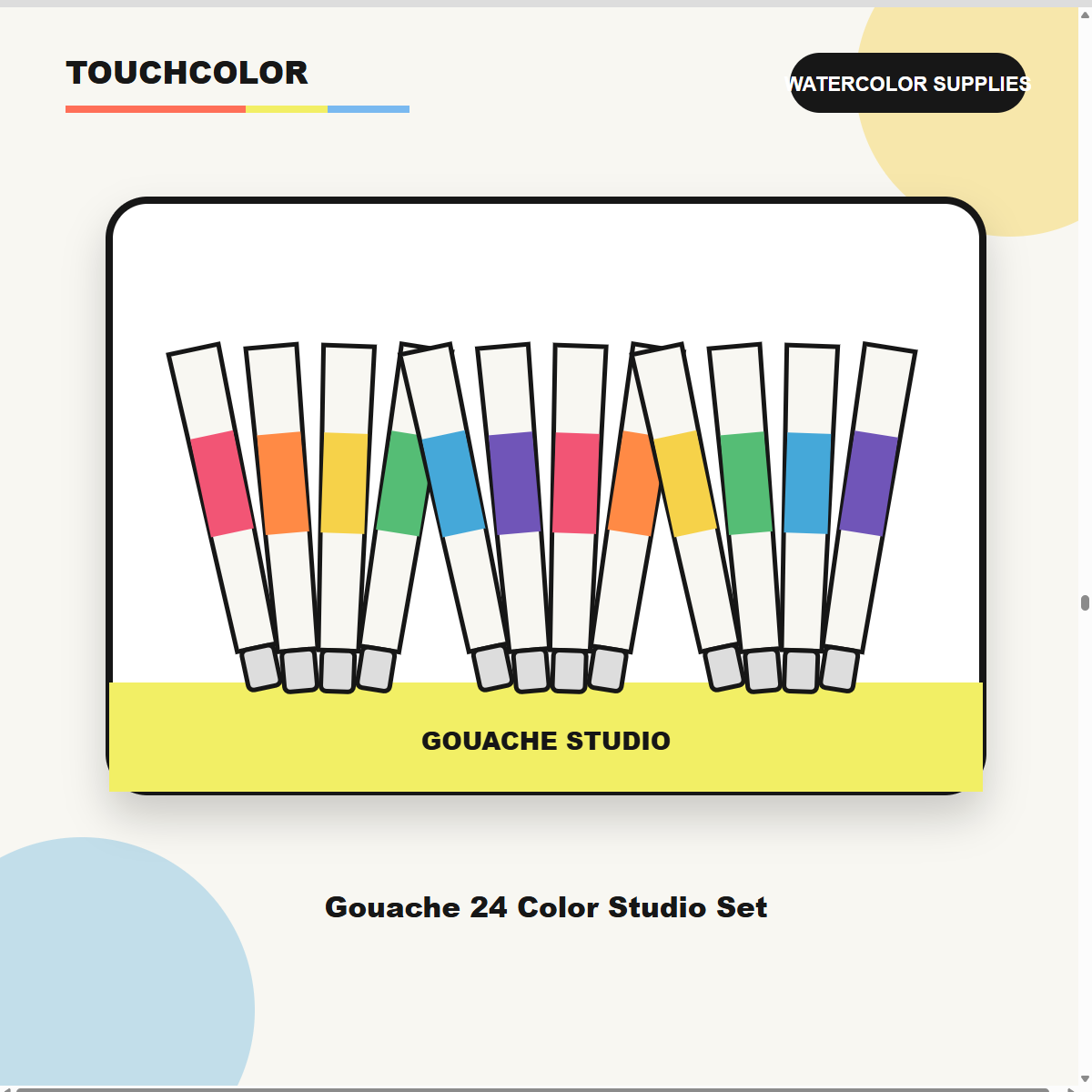 Gouache 24 Color Studio Set product image