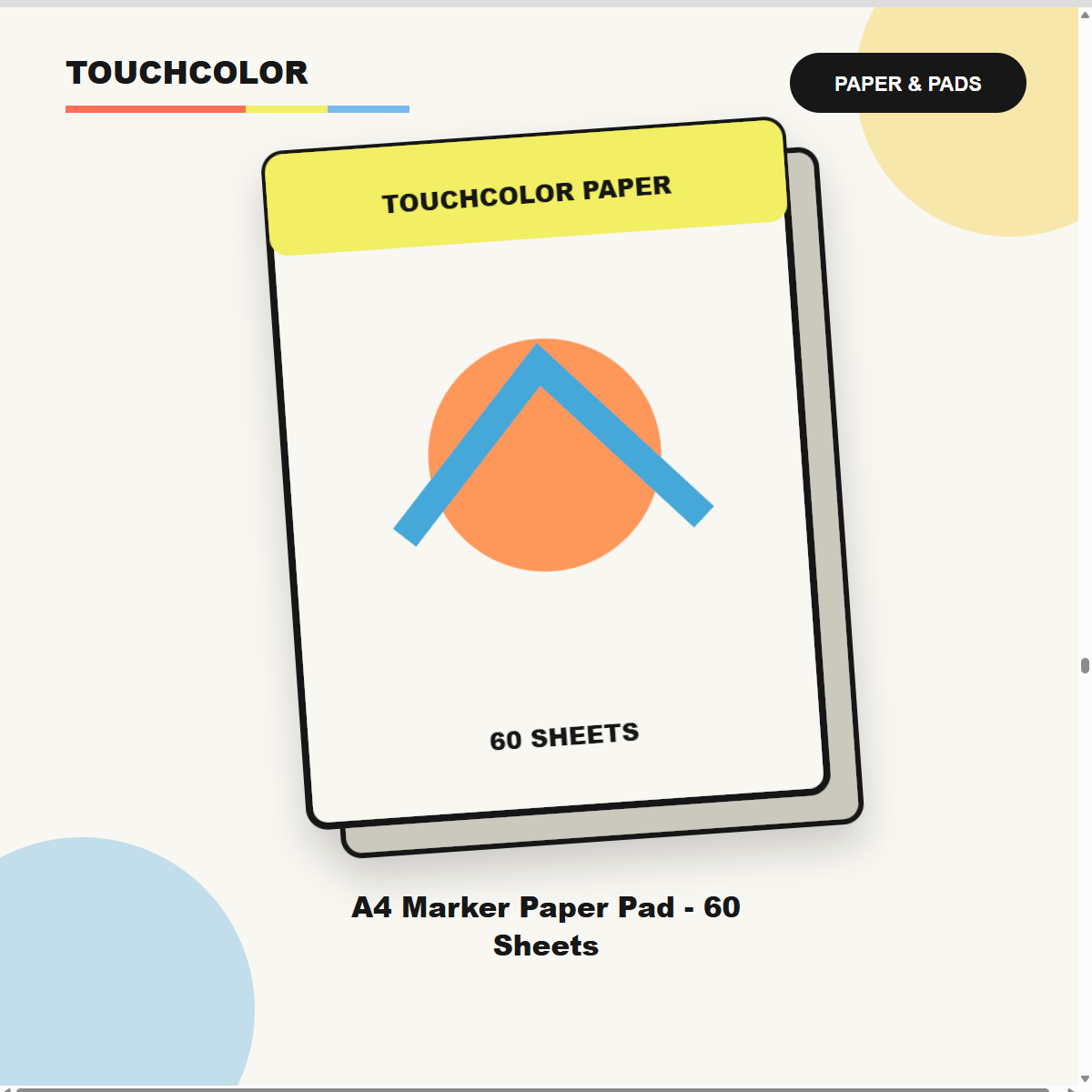 A4 Marker Paper Pad - 60 Sheets product image