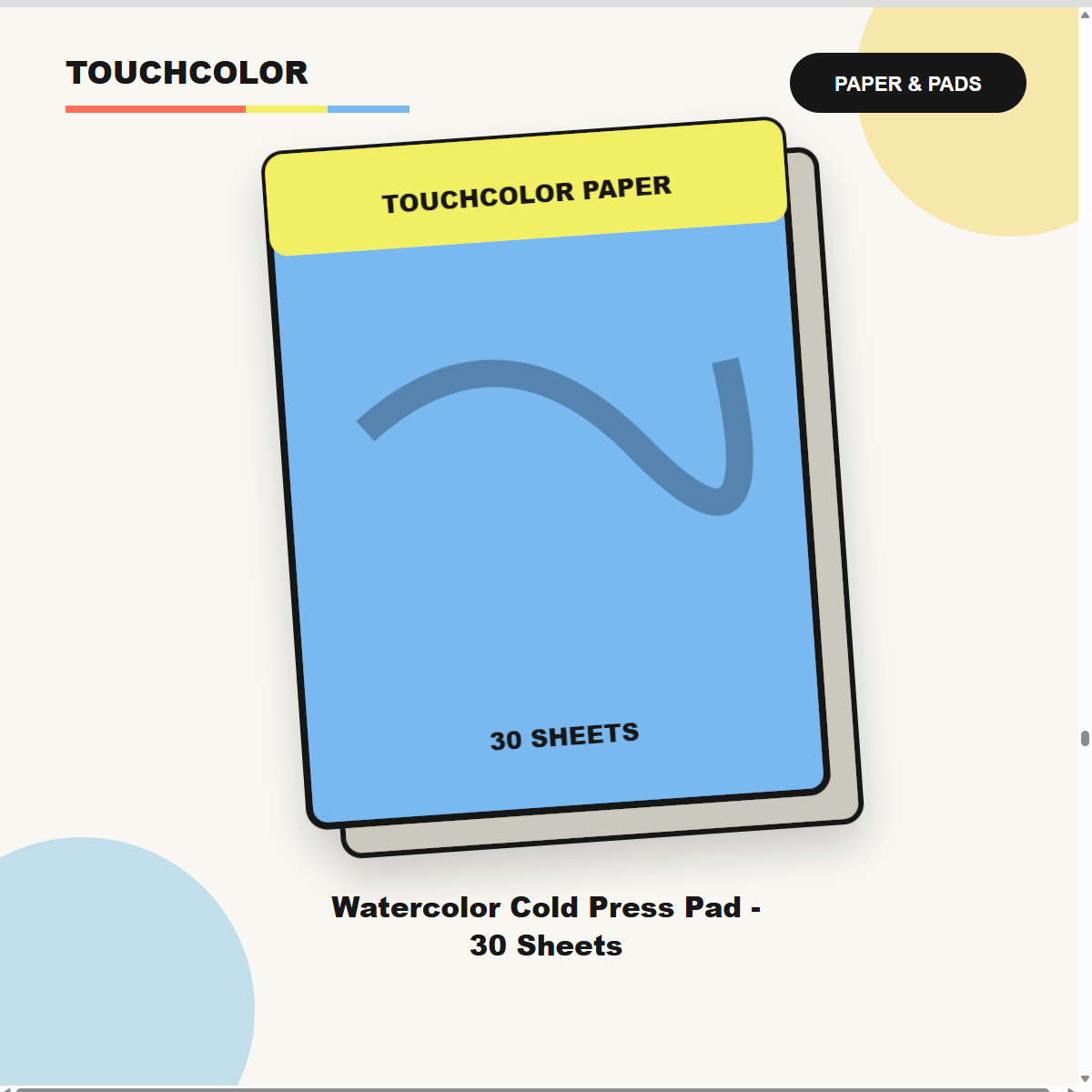 Watercolor Cold Press Pad - 30 Sheets product image