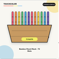 Bamboo Pencil Rack - 72 Slots product image
