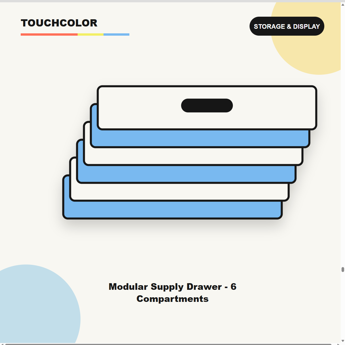Modular Supply Drawer - 6 Compartments product image