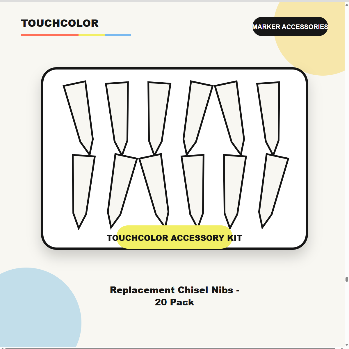 Replacement Chisel Nibs - 20 Pack product image