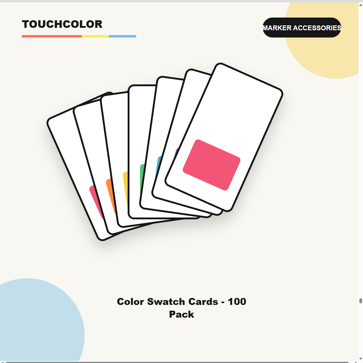 Color Swatch Cards - 100 Pack product image