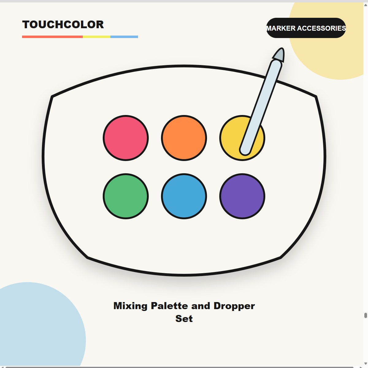 Mixing Palette and Dropper Set product image