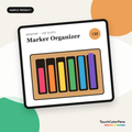 Desktop Marker Organizer · 120 Slots