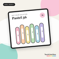Pastel 36 Brush & Chisel Marker Set