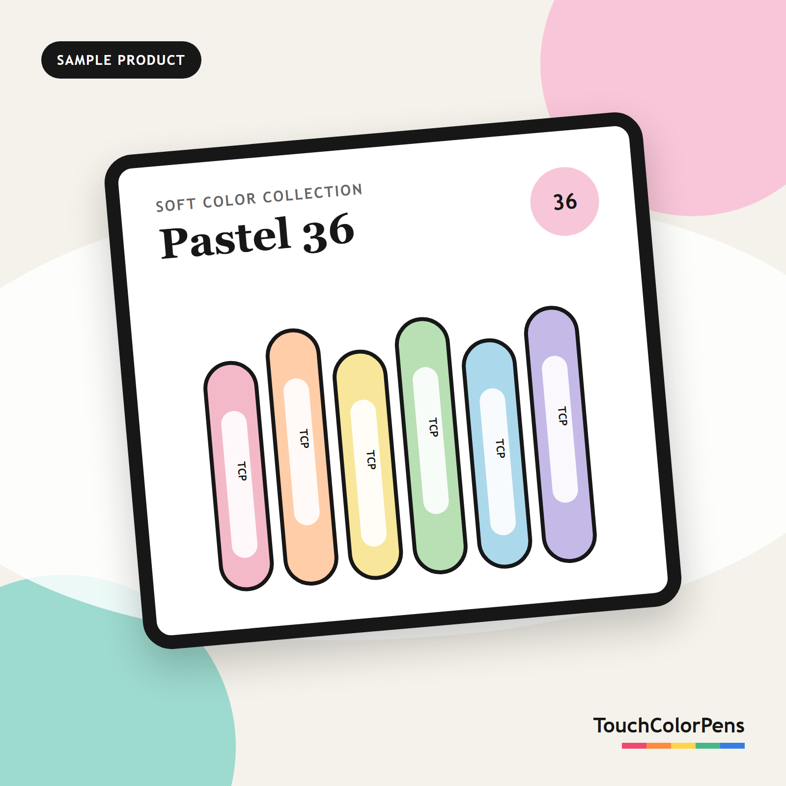 Pastel 36 Brush & Chisel Marker Set