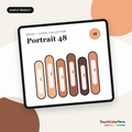 Portrait 48 Brush & Chisel Marker Set